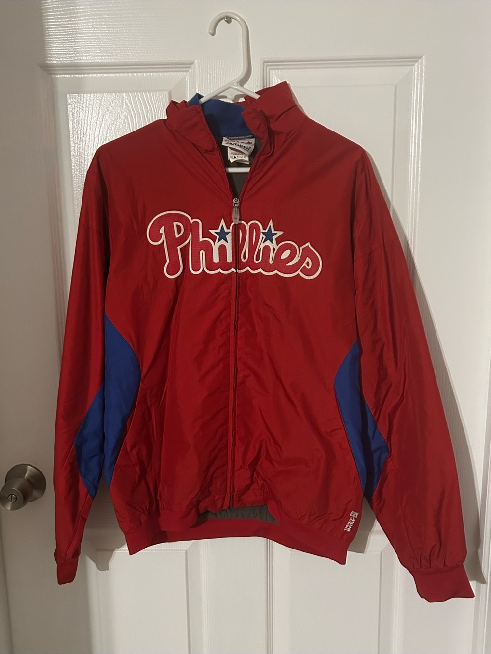 Kids XL Therma-Based Lined, Nylon, Phillies Jacket by Majestic